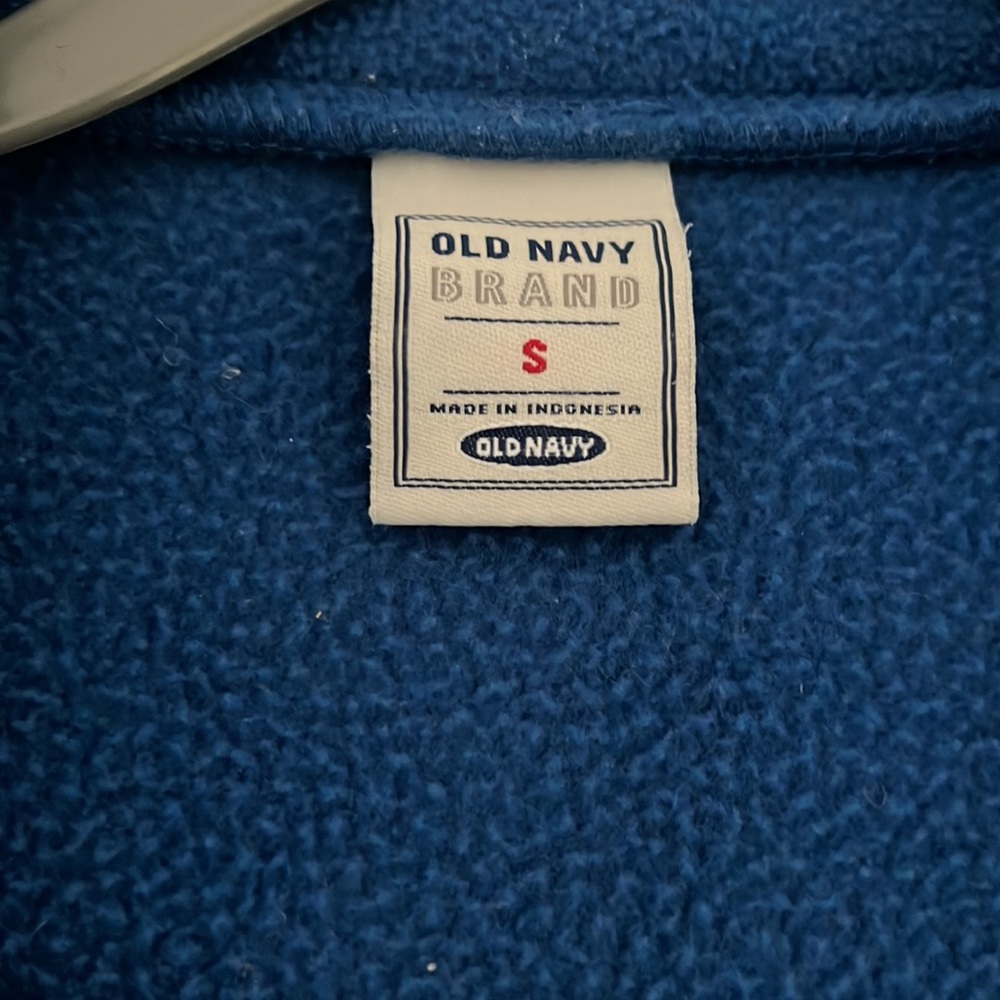 Old Navy Quarter zip soft Fleece Jacket Adult Small Vintage - Picture 2 of 6